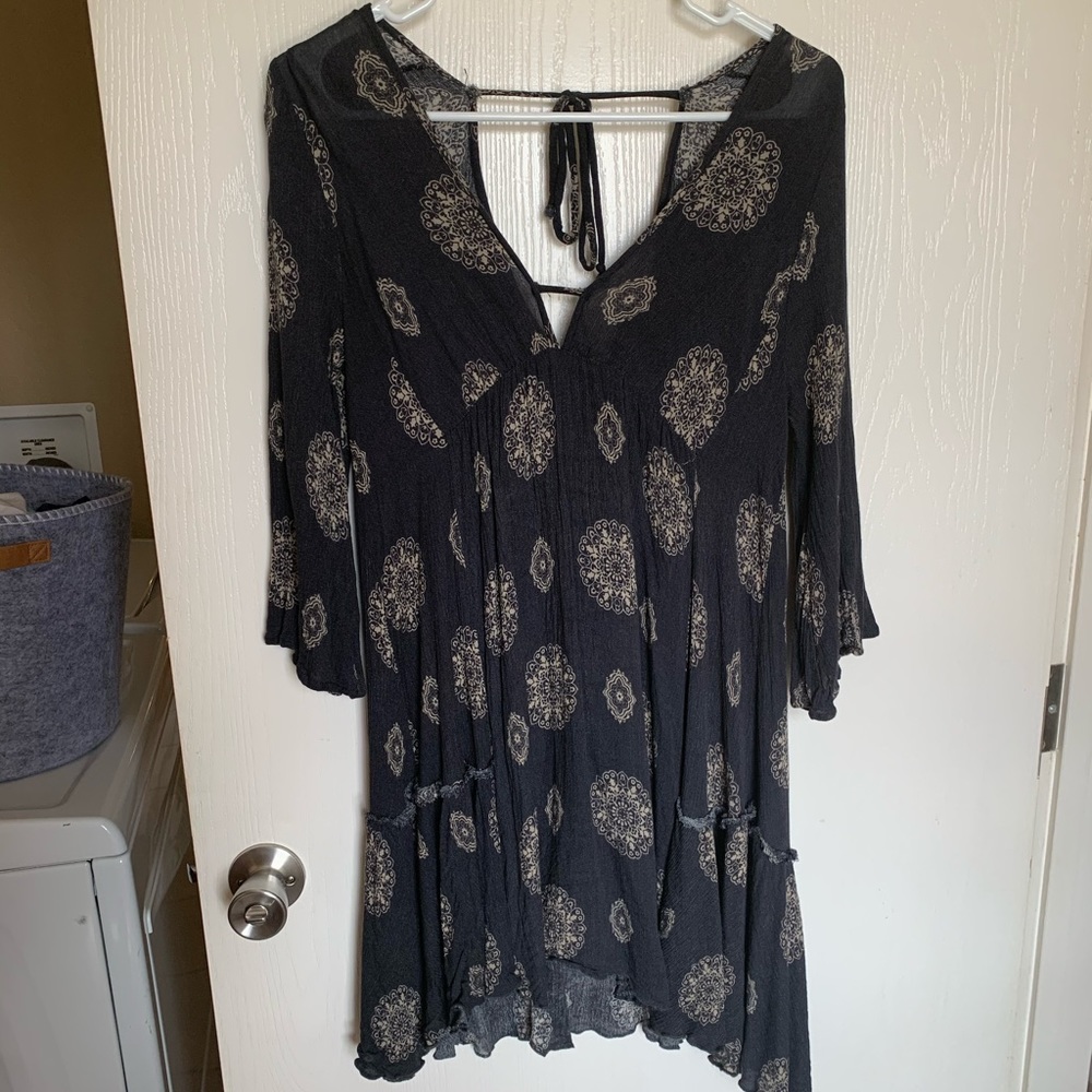 Grey Flowy Dress